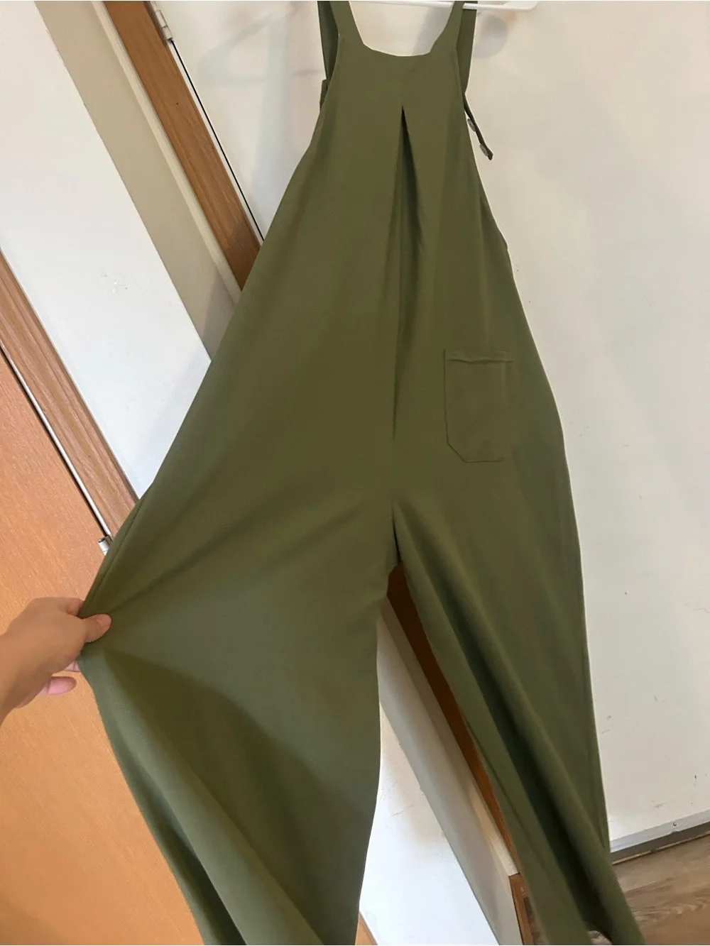 NWOT Halara Large Lodan Green Overall Wide leg Stretchy Comfort